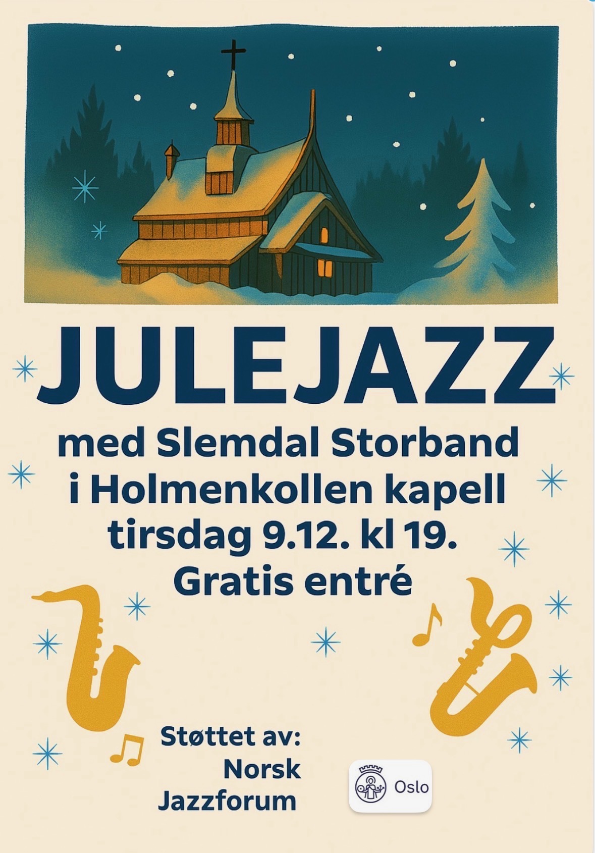 Julekonsert i Holmenkollen kapell 2025